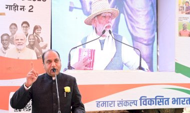 विकसित भारत यात्रा में बोले जयराम ठाकुर. कांग्रेस की एक साल के कार्यकाल में भी दिन ख़ाली नहीं जब सरकार के ख़िलाफ़ लोग सड़कों पर न हों