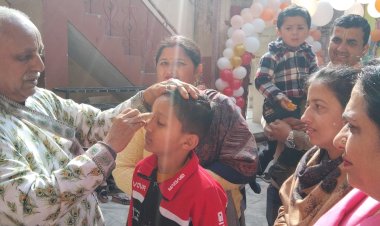 1 लाख श्रद्धालुओं को तिलक लगा चुके  है, नाहन के चतर सिंह