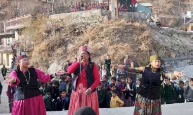 गीत संगीत कला मंच बंजार के कलाकारों ने सरकार की कल्याणकारी योजनाओं के बारे में गीत संगीत के माध्यम से किया  जागरूक