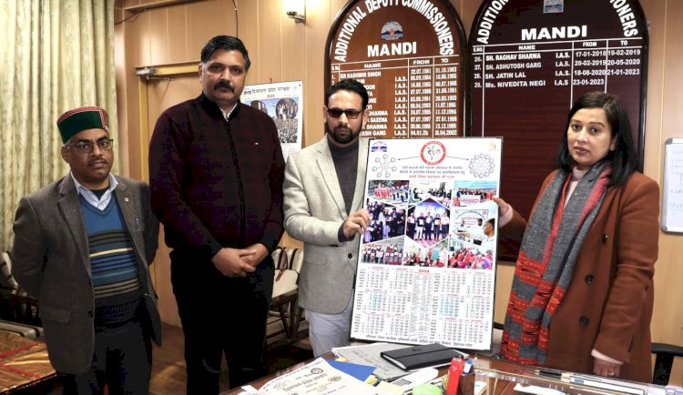 एडीसी मंडी ने निवेदिता नेगी ने देई कैलेंडर-2024 का किया विमोचन