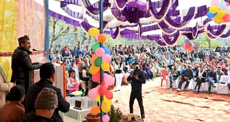 लोक निर्माण मंत्री ने थाची पंचायत में किए 5 करोड़ की परियोजनाओं के उद्घाटन व शिलान्यास