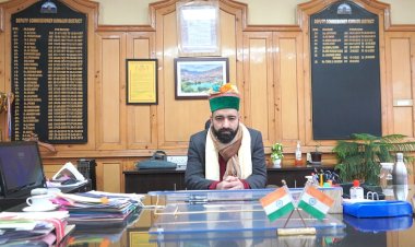 डॉ. अमित कुमार शर्मा ने संभाला उपायुक्त किन्नौर का कार्यभार