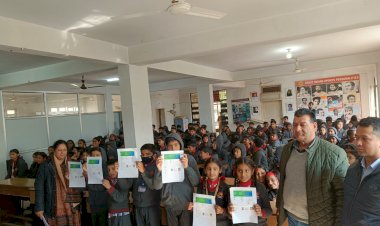 केंद्रीय विद्यालय नादौन में समझाया मिट्टी का परीक्षण ,मिट्टी के सैंपल लेने के लिए वेब पोर्टल पर किया विद्यालय का पंजीकरण