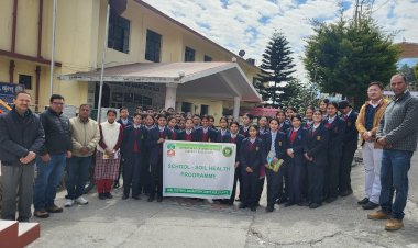 जवाहर नवोदय विद्यालय बन्दरोल में स्वास्थय पर जागरूकता शिविर