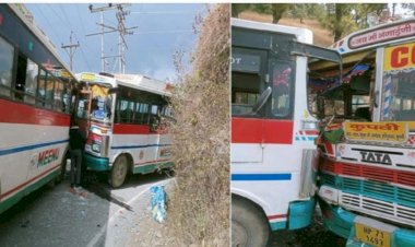 अंधेरी में दो निजी बसें आपस में भिड़ी,हादसे में 9 लोग घायल