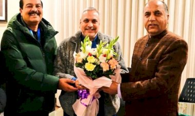 भाजपा राष्ट्रीय उपाध्यक्ष सौदान सिंह ने हर्ष महाजन को दी बधाई