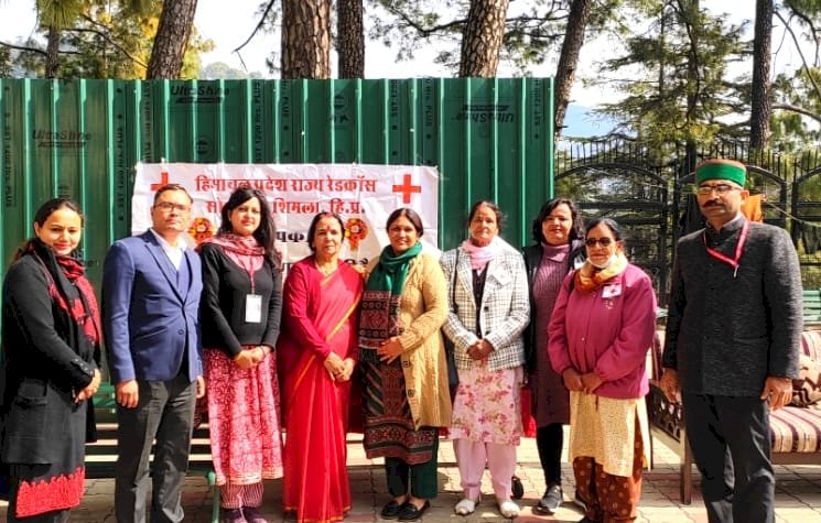 लेडी गवर्नर एवं अध्यक्षा, हि० प्र० राज्य रेडक्रॉस शिमला ने किया मानसिक स्वास्थ्य और पुनर्वास अस्पताल शिमला का दौरा