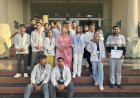 हिमालयन इंस्टीट्यटू ऑफ फार्मेसी के छात्र पतंजलि अनसंधान संस्थान के भ्रमण पर
