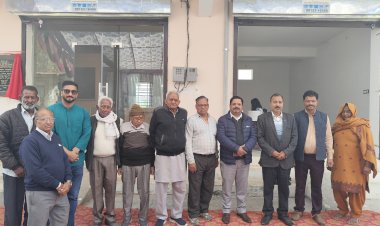 लालसिंघी कृषि सहकारी सभा के नवनिर्मित भवन का उद्घाटन