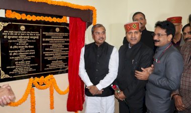 केंद्रीय आयुष राज्य मंत्री ने क्षेत्रीय आयुर्वेद अनुसंधान संस्थान पंडोह के मुख्य भवन, योग व पंचकर्म भवन तथा 9 पंचकर्म संकुल का किया लोकार्पण