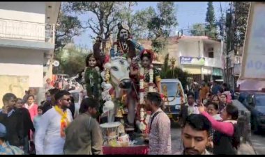 नाहन में शिवरात्रि को लेकर प्रदेश में भक्तिमय में माहौल, ऐतिहासिक शहर में निकली शिव बारात