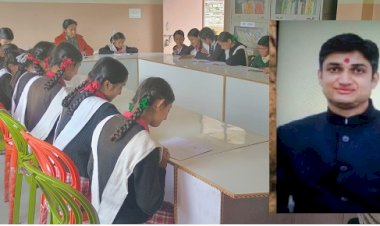 सतीश ठाकुर ने सजाया छोगटाली विद्यालय का पुस्तकालय