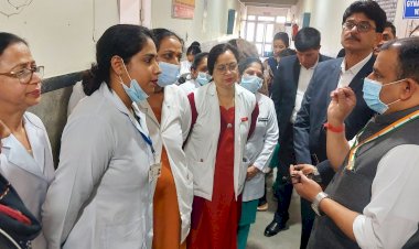 राष्ट्रीय मानवाधिकार के स्पेशल मॉनिटर ने आरएच का किया दौरा अस्पताल में मरीजों को मिलने वाली सुविधाओं को जांचा