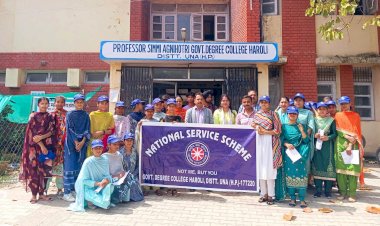 हरोली कॉलेज में युवाओं को बताया मतदान का महत्व