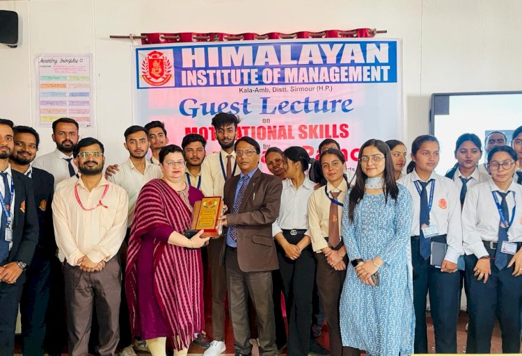 हिमालयन इंस्टीट्यूट ऑफ़ मैनेजमेंट में मोटिवेशनल स्किल्स पर गेस्ट लेक्चर का आयोजन