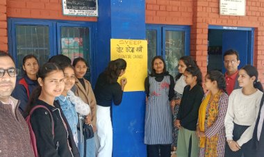 अर्की महाविद्यालय में स्वीप के तहत ”वोट करेगा अर्की“ हस्ताक्षर अभियान