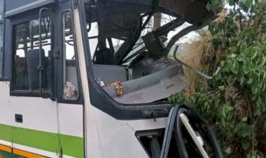 बस हादसा:टियाला घाट के नजदीेक बस पहाडी से टकराई, करीब 15 यात्री घायल