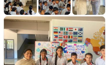 पृथ्वी बचाओ, ग्लोब बचाओ के  नारों से अरिहंत गुंजायमान हो उठा