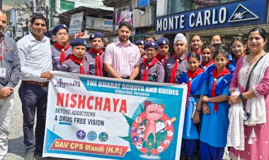 विद्यार्थियों के नुक्कड़ नाटक को देखने अचानक मंडी के चौहाटा बाजार पहुंचे डीसी मंडी