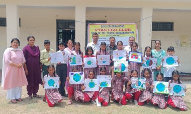 बैग फ्री डे के दौरान बच्चों ने सीखा जल संरक्षण और वेस्ट मैनेजमेंट का पाठ - कंचनबाला