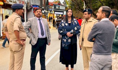 राष्ट्रपति दौरे को लेकर डीसी-एसपी ने मॉल रोड और गेयटी थिएटर का किया निरीक्षण