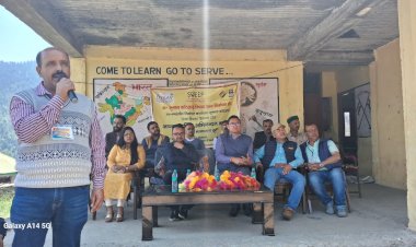 राजकीय प्राथमिक विद्यालय संसोग में आयोजित की स्वीप गतिविधि