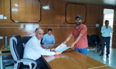 कुटलैहड़ में निर्दलीय प्रत्याशी ने भरा नामांकन