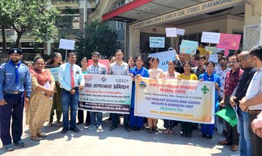 विवि के क्षेत्रीय केंद्र में निकाली मतदाता जागरूकता रैली