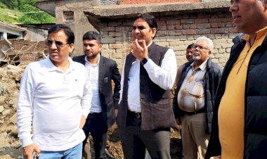 डीसी ने मुल्थान में प्रभावित क्षेत्र का लिया जायजा, प्रबंधन को दिए निर्देश