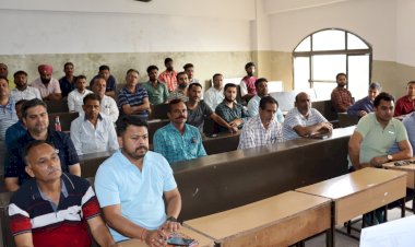 महाविद्यालय नाहन में अधिकारियों ने किया मतगणना पूर्वाभ्यास