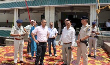 उपायुक्त ने मतगणना हॉल व मीडिया सेंटर स्थल का किया निरीक्षण