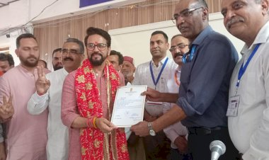 हमीरपुर संसदीय क्षेत्र से अनुराग सिंह ठाकुर की जीत