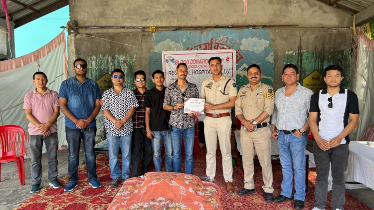 टीम गोली व रक्त एकत्र संग्रहालय के संयुक्त तत्वावधान में पतलीकूहल में हुआ रक्तदान शिविर आयोजित