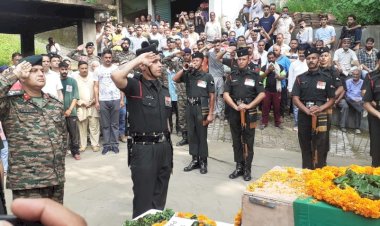 सैन्य सम्मान के साथ किया गया अग्निवीर का अंतिम संस्कार