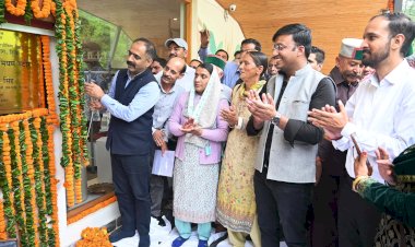 ग्रामीण विकास मंत्री ने नालदेहरा में 40 लाख से निर्मित हिम ईरा हाट का किया शुभारंभ