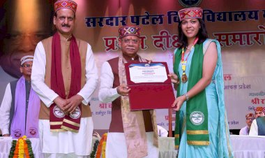 राज्यपाल ने सरदार पटेल विश्वविद्यालय के पहले दीक्षांत समारोह की अध्यक्षता की