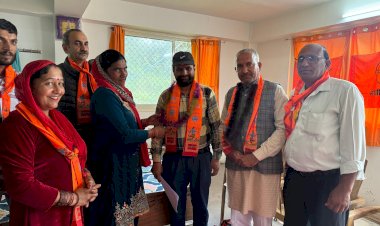 सराहा मे भारतीय  किसान संघ की बैठक का आयोजन