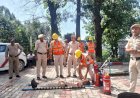 भोरंज में मॉक ड्रिल के दौरान किया बचाव एवं राहत कार्यों का अभ्यास