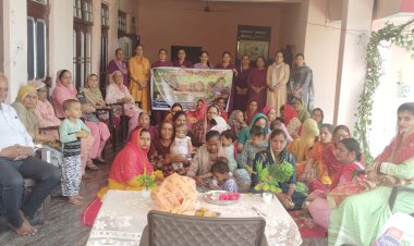 दुगनेड़ी में 15 बच्चियों का जन्मदिन मनाया, गर्भवती महिलाओं की गोद भराई की