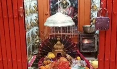 बरसों की परंपरा आज भी कायम.. पहले नवरात्रे पर कालीस्थान मंदिर में स्थापित की गई खड़ग