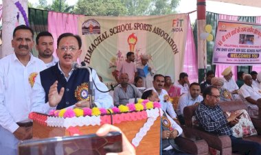 हर्षवर्धन चौहान ने पांवटा साहिब में किया राज्य स्तरीय खेल कूद प्रतियोगिताओं का शुभारंभ