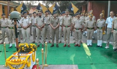 पुलिस स्मृति दिवस मनाया, शहीद जवानों को दी श्रद्धांजलि