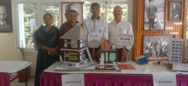 सुरक्षित भवन निर्माण मॉडल प्रतियोगिता में जोल सप्पड़ स्कूल का उम्दा प्रदर्शन