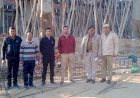 टीसीपी के अधिकारियों ने पुलिस की मौजूदगी में रुकवाये निर्माण कार्य