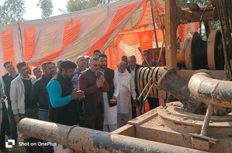 सिंचाई योजना का भूमि पूजन: किसानों को मिलेगा 169 हेक्टेयर भूमि पर सिंचाई का लाभ