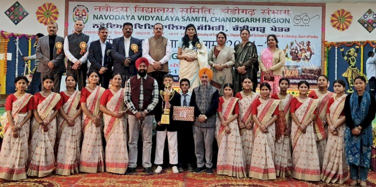 संभागीय प्रतियोगिता में जेएनवी नाहन बना सिरमौर   रूपनगर.पंजाब में हासिल किया प्रथम स्थान