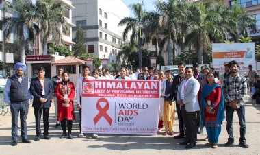 हिमालय ग्रुप ऑफ प्रोफेशनल्स संस्थान के छात्रों ने विश्व एड्स दिवस मनाया