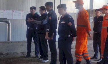 एनडीआरएफ की टीम ने क्रीमिका फूड पार्क लिमिटेड सिंघा का किया दौरा