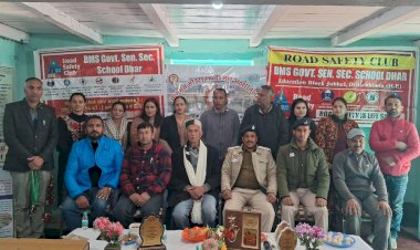 भागमल सौहटा रा.व.मा.पा. धार में "सड़क सुरक्षा"विषय पर जागरूकता शिविर का आयोजन