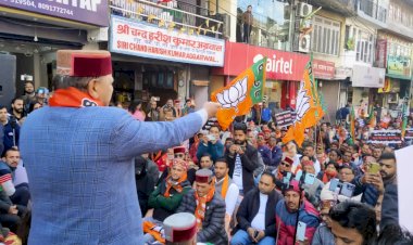 कांग्रेस सरकार जश्न मनाकर हिमाचल प्रदेश की जनता के जख्मों पर नमक छिड़कने का काम कर रही है : बिंदल